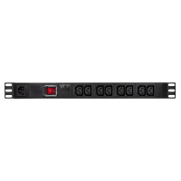 LogiLink PDU8A02 - Standard - 1U - Aluminium - Schwarz -...