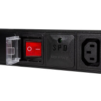 LogiLink PDU8A02 - Standard - 1U - Aluminium - Schwarz -...