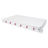 DIGITUS LWL Spleißbox, 1HE, bestückt, LC, OM4