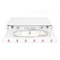 DIGITUS LWL Spleißbox, 1HE, bestückt, LC, OM4