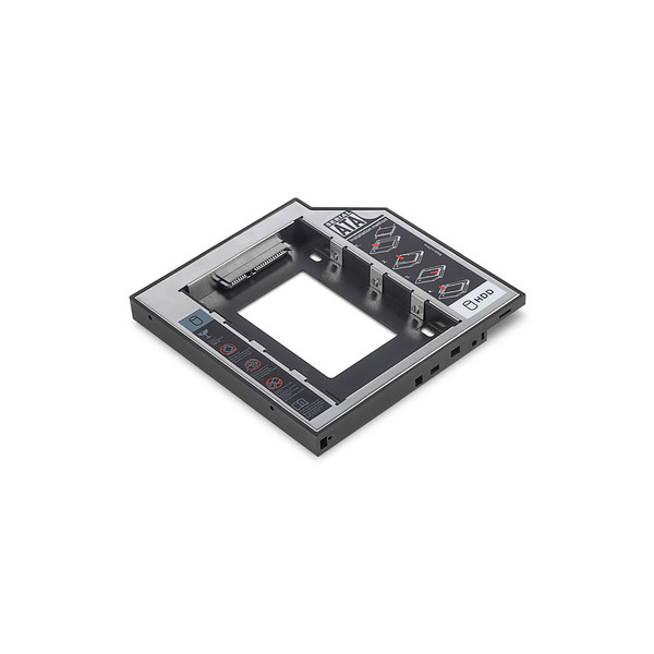 DIGITUS SSD/HDD Einbaurahmen für den CD/DVD/Blu-ray Laufwerksschacht, SATA auf SATA III, 12,7 mm Bauhöhe