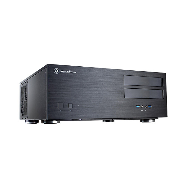 SilverStone Grandia GD08 - HTPC - PC - Schwarz - ATX - CEB - EATX - EEB - micro ATX - Aluminium - Stahl - Heimbüro