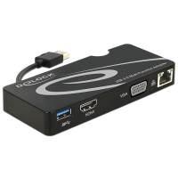 Delock Adapter - USB 3.0 - HDMI/VGA + Gigabit LAN + USB 3.0