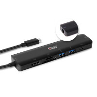 Club 3D USB Typ C 7-in-1 Hub auf HDMI 4K60Hz /SD-TF...