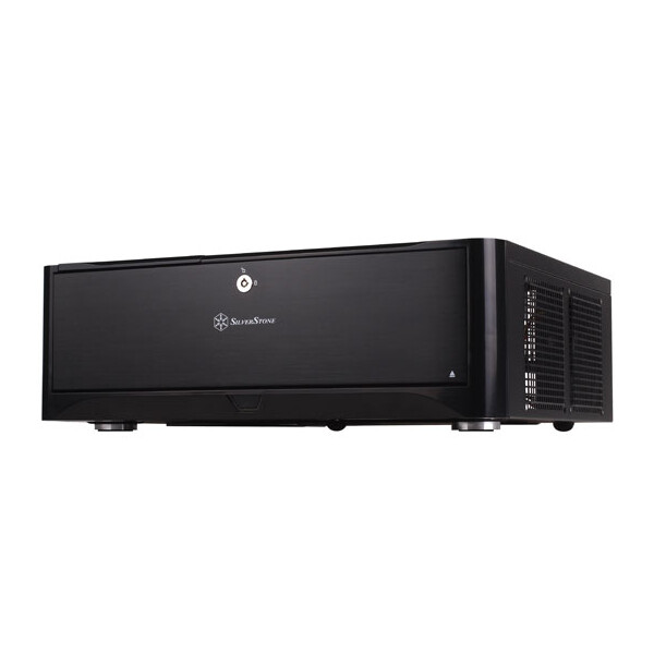 SilverStone GD06B - Desktop - PC - Schwarz - micro ATX - Mini-DTX - Mini-ITX - Aluminium - Kunststoff - SECC - 440 mm