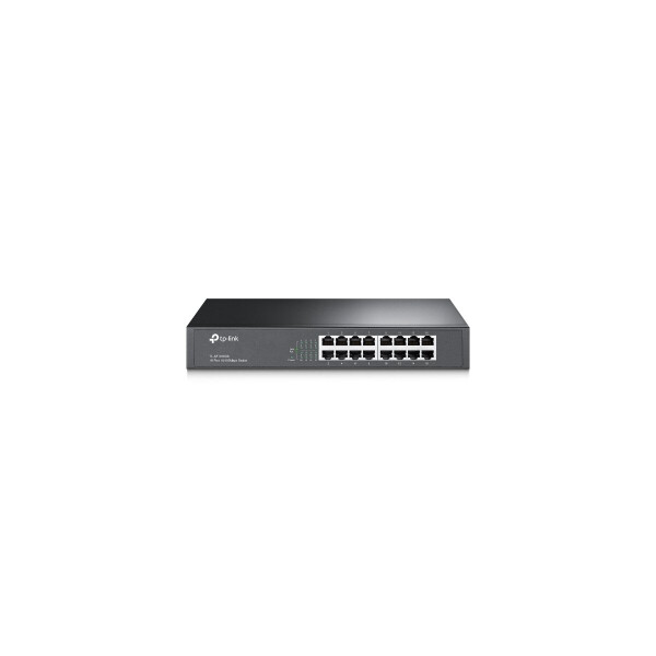 TP-LINK TL-SF1016DS - Unmanaged - Fast Ethernet (10/100) - Vollduplex - Rack-Einbau