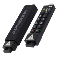 Apricorn ASK3-NXC-32GB - 32 GB - USB Typ-C - 3.2 Gen 1 (3.1 Gen 1) - 77 MB/s - Kappe - Schwarz