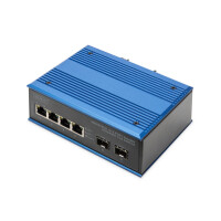 DIGITUS Industrial 4+2-Port Gigabit  Ethernet PoE Switch