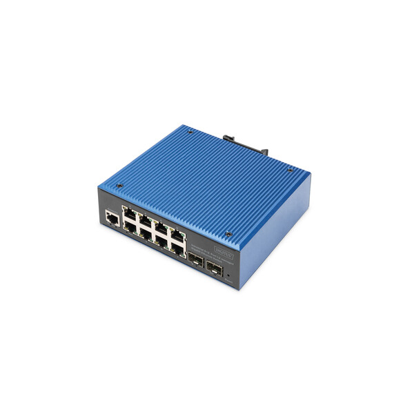 DIGITUS Industrial 8+2 -Port L2 managed Gigabit Ethernet Switch