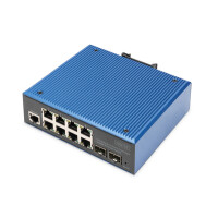 DIGITUS Industrial 8+2 -Port L2 managed Gigabit Ethernet...