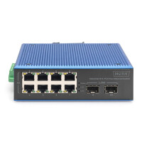 DIGITUS Industrial 8+2-Port Fast Ethernet Switch