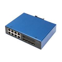 DIGITUS Industrial 8 + 4 10G Uplink Port L3 managed...