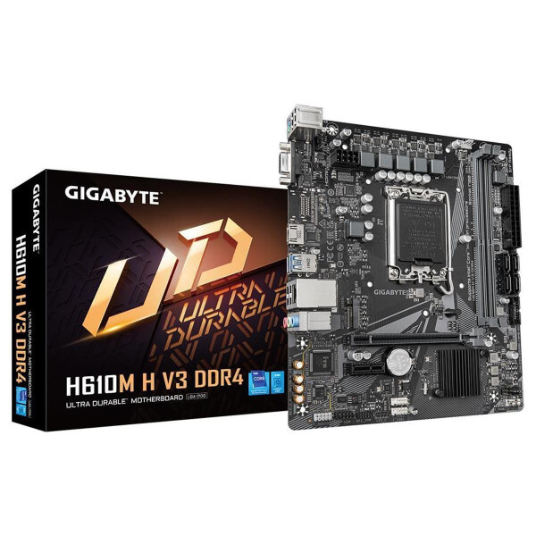 Gigabyte MB GBT Intel 1700 H610M H V3 DDR4 - Intel Sockel 1700 (Core i) - Micro/Mini/Flex-ATX