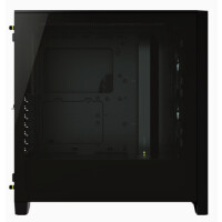 Corsair iCUE 4000X RGB - Midi Tower - PC - Schwarz - ATX - Kunststoff - Stahl - Gehärtetes Glas - Gaming