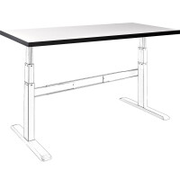 celexon HPL Tischplatte 150 x 75 cm, weiß