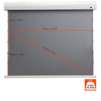 celexon HomeCinema Hochkontrastleinwand Tension 177 x 99 cm, 80" - Dynamic Slate ALR