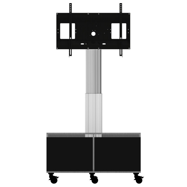 celexon Expert elektrisch höhenverstellbarer Display-Rollwagen Adjust-4286MS mit Schrank - 50cm