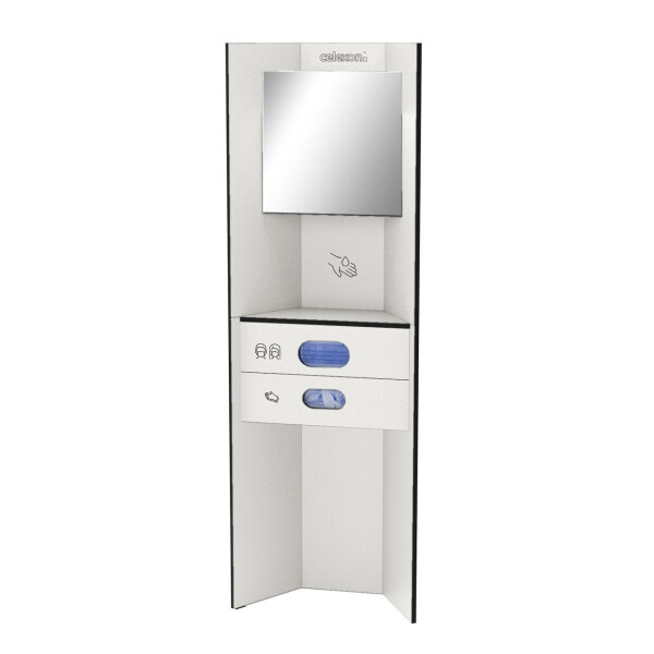 celexon Hygiene Station 180 basic  plus (Desinfektion / Masken / Handschuhe) - Weiß