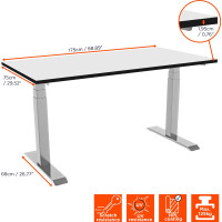 celexon elektrisch höhenverstellbarer Schreibtisch...