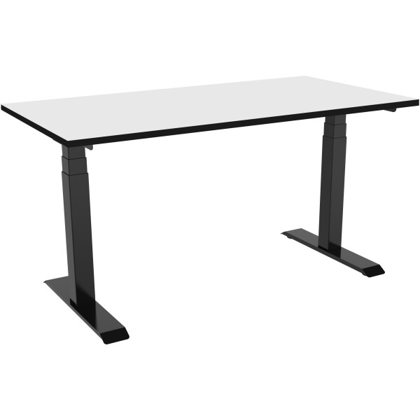 celexon elektrisch höhenverstellbarer Schreibtisch Professional eAdjust-58123 - schwarz, inkl. HPL Tischplatte 175 x 75 cm