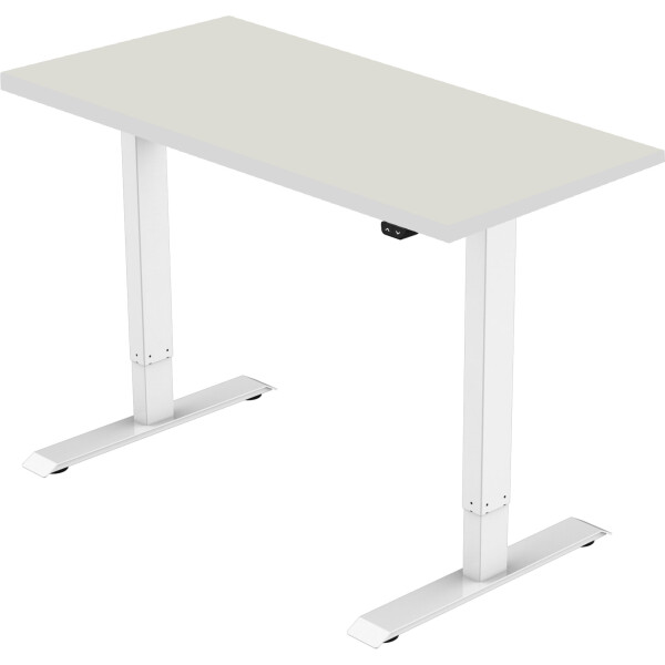 celexon elektrisch höhenverstellbarer Schreibtisch Economy eAdjust-71121 - weiß, inkl. Tischplatte 175 x 75 cm