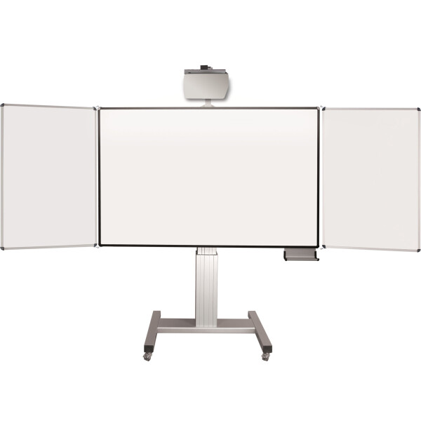 celexon Mobil Expert elektrisch höhenverstellbare Pylonentafel Adjust 192 x 120cm PEN - mit Flügeln