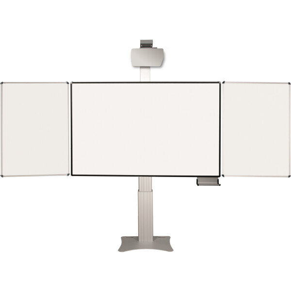 celexon Expert elektrisch höhenverstellbare Pylonentafel Adjust 207 x 130cm PEN mit Flügeln