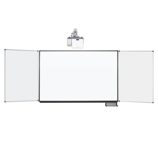 celexon Whiteboard Projektions-Schreibtafel Expert 207 x 130 cm mit Flügeln PEN