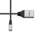 celexon Micro HDMI auf HDMI M/F Adapter mit Ethernet -...