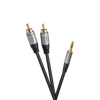 celexon 2x Cinch auf 3,5mm Stereo Klinke Audiokabel 1,0m...