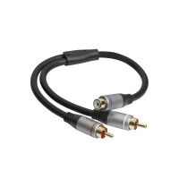 celexon 2x Cinch auf Cinch M/F Audioadapter 0,25m -...