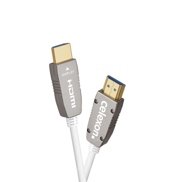 celexon UHD Optical Fibre HDMI 2.1 8K Active Kabel 70m, weiß