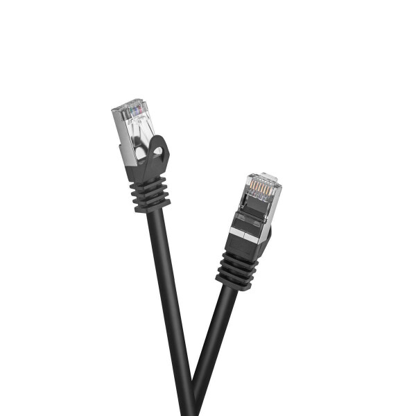 celexon CAT 6A Patchkabel - S/FTP 15,0m, schwarz