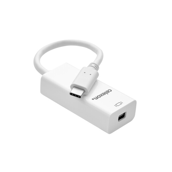 celexon USB-C auf mini DisplayPort M/F Adapter, weiß