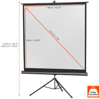 celexon Stativleinwand Economy 158 x 158 cm