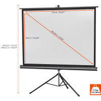 celexon Stativleinwand Economy 211 x 160 cm
