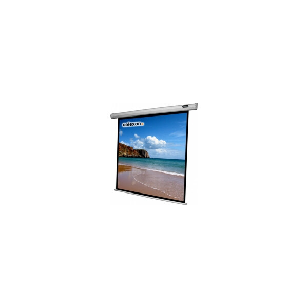 celexon Motor Economy - Leinwand - 1:1 elektrisch - 220X220cm - 1:1 - Schwarz - Weiß