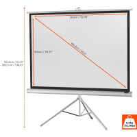 celexon Stativleinwand Economy 133 x 100 cm - White Edition