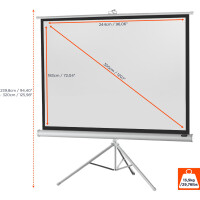 celexon Stativleinwand Economy 244 x 183 cm - White Edition