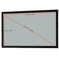 celexon Tuch für Faltrahmen Mobil Expert - 406 x 254 cm Rückprojektion