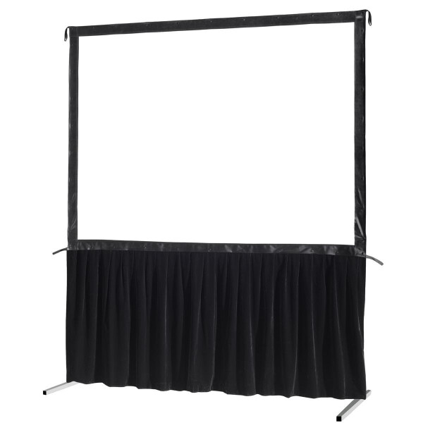 celexon Vorhangset 1-seitig für Faltrahmenleinwand Mobil Expert 203 x 127 cm