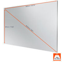 celexon Rahmenleinwand Expert PureWhite 350 x 197 cm