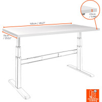 celexon Tischplatte 125 x 75cm für Adjust-...