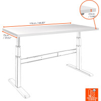 celexon Tischplatte 175 x 75cm für Adjust-...
