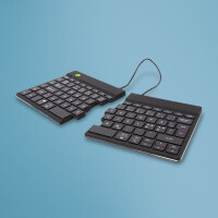 R-Go Tastatur Split Break US-Layout Bluetooth schwarz -...