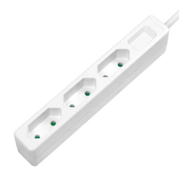 LogiLink LPS229 - 1,5 m - 3 AC-Ausgänge - Indoor - Typ C - IP20 - 1 mm²