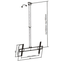 Sunne PL-C62 - 50 kg - 94 cm (37 Zoll) - 160 cm (63 Zoll) - 100 x 70 mm - 800 x 400 mm - 0 - 15°