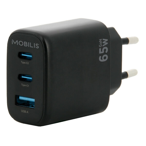 Mobilis Wall Charger 65W 2 USB C+1 USB A GaN
