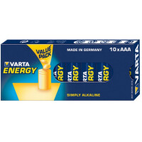 Varta 10x AAA 4103 - Einwegbatterie - AAA - Alkali - 1,5 V - 10 St&uuml;ck(e) - Blau