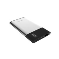 TerraTec P40 Slim - Schwarz - Silber - Handy/Smartphone - Tablet - MP3/MP4 - GPS - E-Buchleser - Lithium-Ion (Li-Ion) - 4000 mAh - USB - 5 V